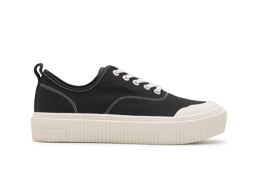 Men's Sato Oxford in Black canvas, side view