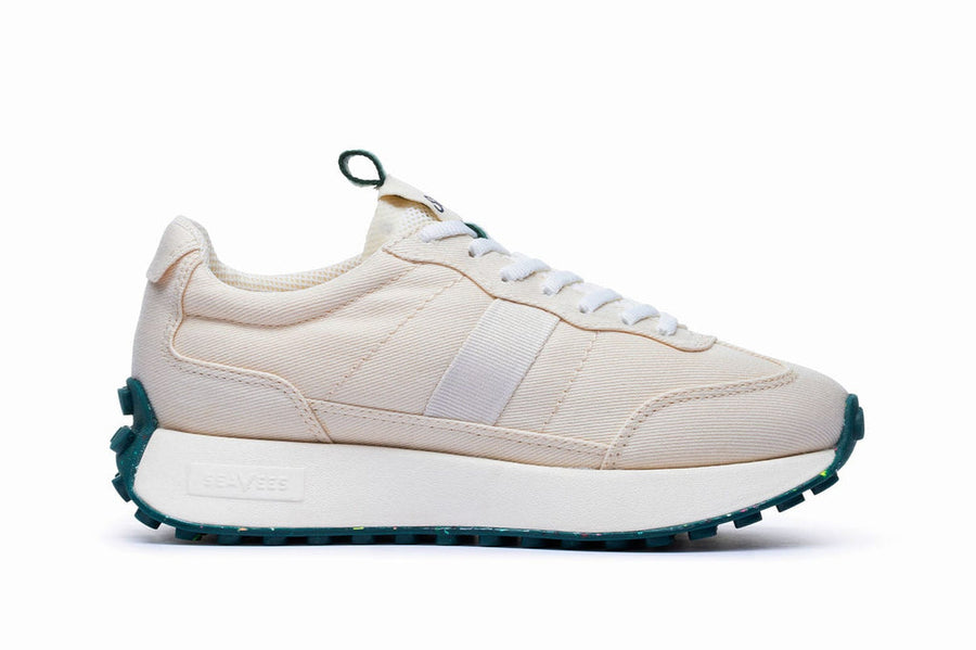 Men's Acorn Trainer sneaker in Salt of the Earth cotton, side view