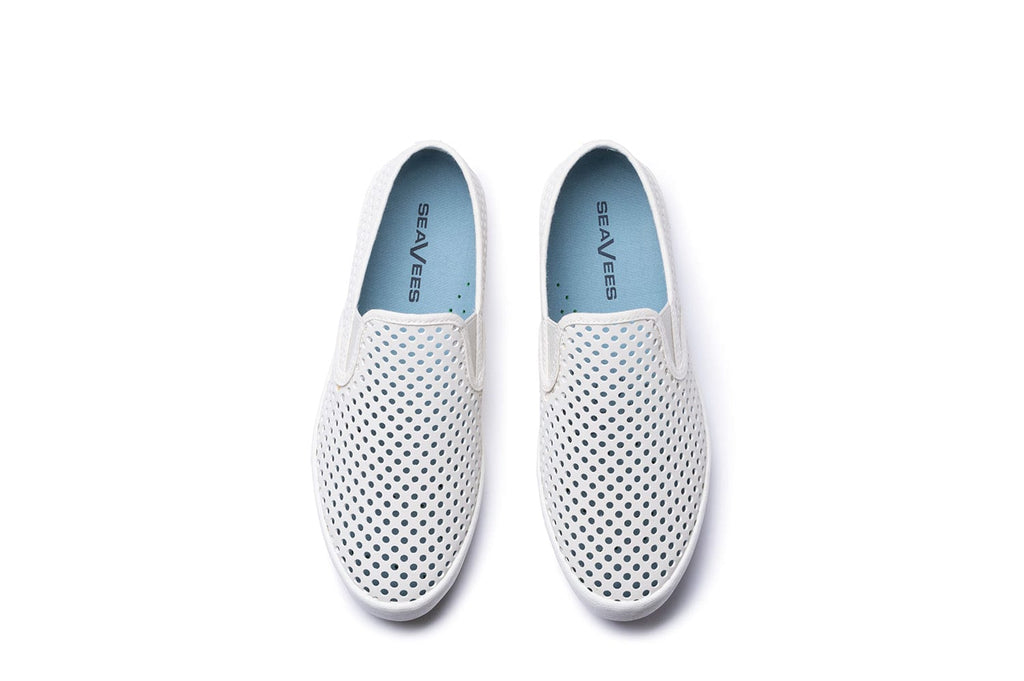 Men's Baja Slip On in Cloud vegan nubuck, top view