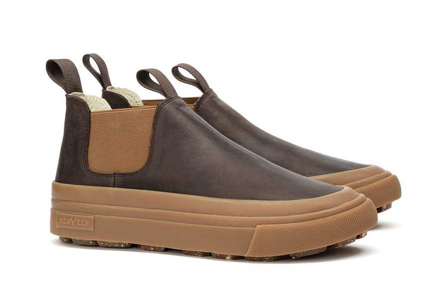 Men's Ballard Boot in Coffee Bean leather, three-quarter view