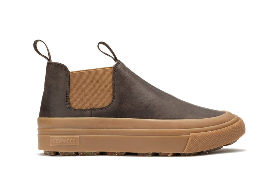 Men's Ballard Boot in Coffee Bean leather, side view