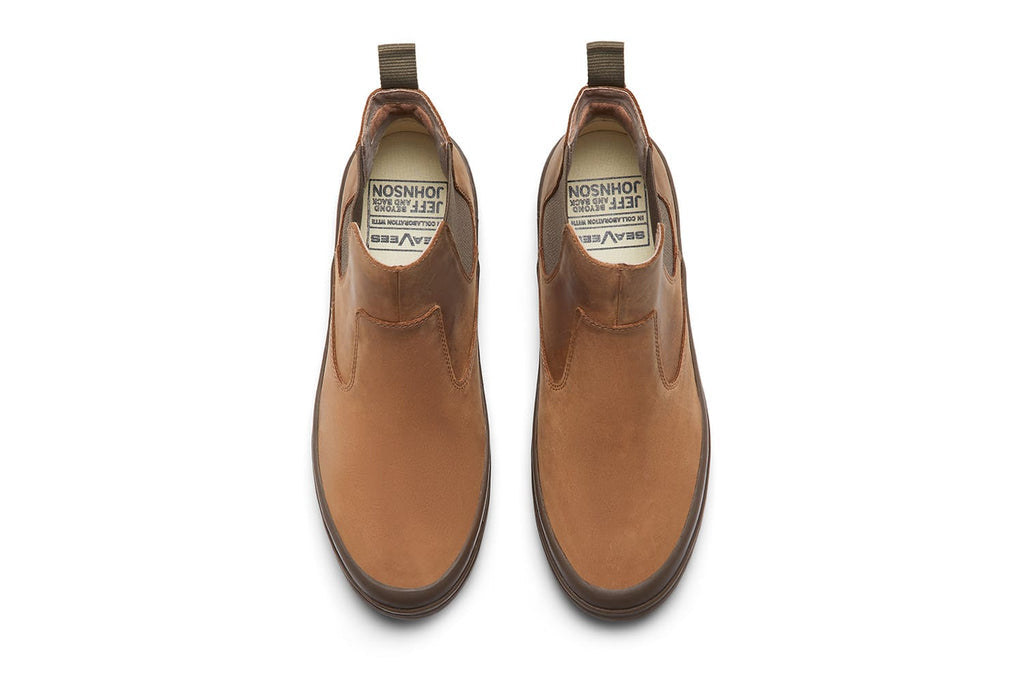 Men's Beyond & Back Boot in Desert Tan leather, top view