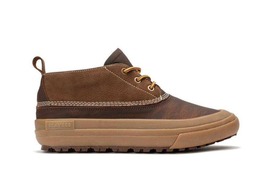 Men's Carson 3 Eye Boot in Bourbon leather, side view