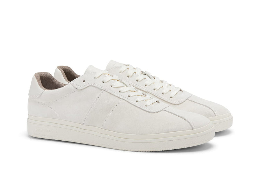 Men's Davison Sneaker in Cloud suede, three-quarter view