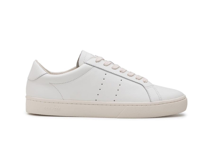 Men's Diamond Cup sneaker in White leather, side view