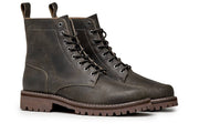 Men's Dispatch Boot in Black Top leather, three-quarter view