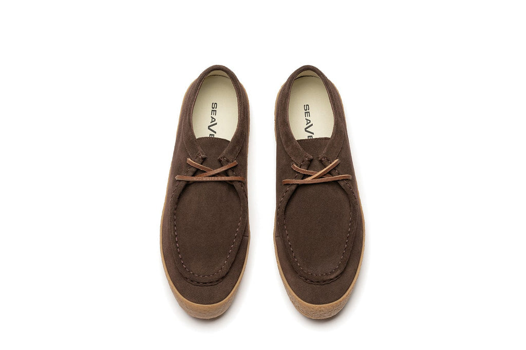 Men's Hayward Loafer in Chocolate suede, top view