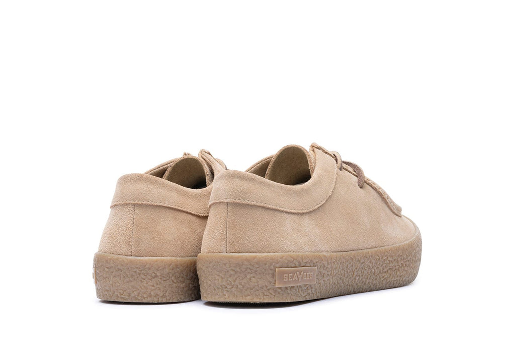 Men's Hayward Loafer in Tan suede, heel view