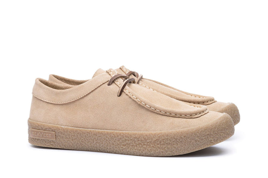 Men's Hayward Loafer in Tan suede, three-quarter view