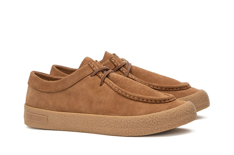 Men's Hayward Loafer in Tobacco suede, three-quarter view