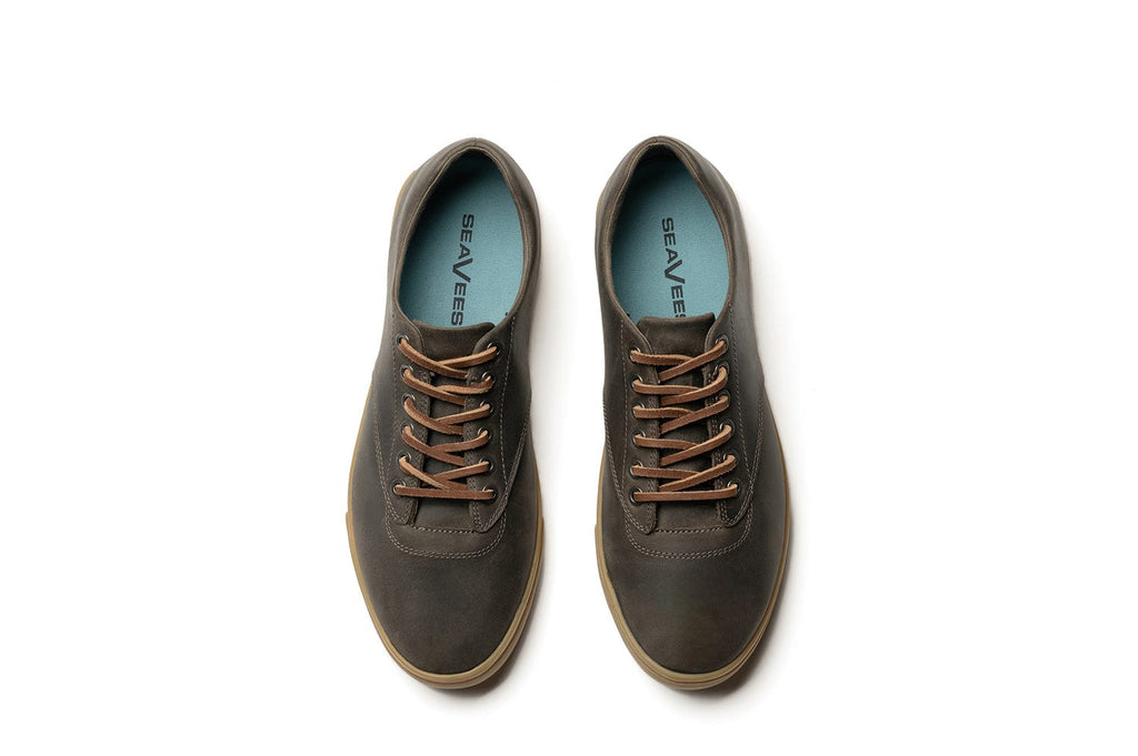 Men's Hermosa Sneaker in Charcoal leather, top view
