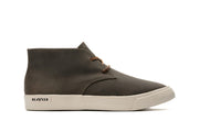 Men's Maslon Desert Boot in Charcoal leather, side view