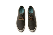 Men's Maslon Desert Boot in Charcoal leather, top view