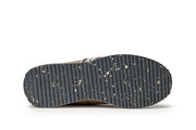 Men's Royal Runner sneaker in Latte nylon and suede, outsole view