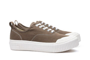 Men's Sato Oxford in Brownstone canvas, three-quarter view