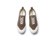 Men's Sato Oxford in Brownstone canvas, top view
