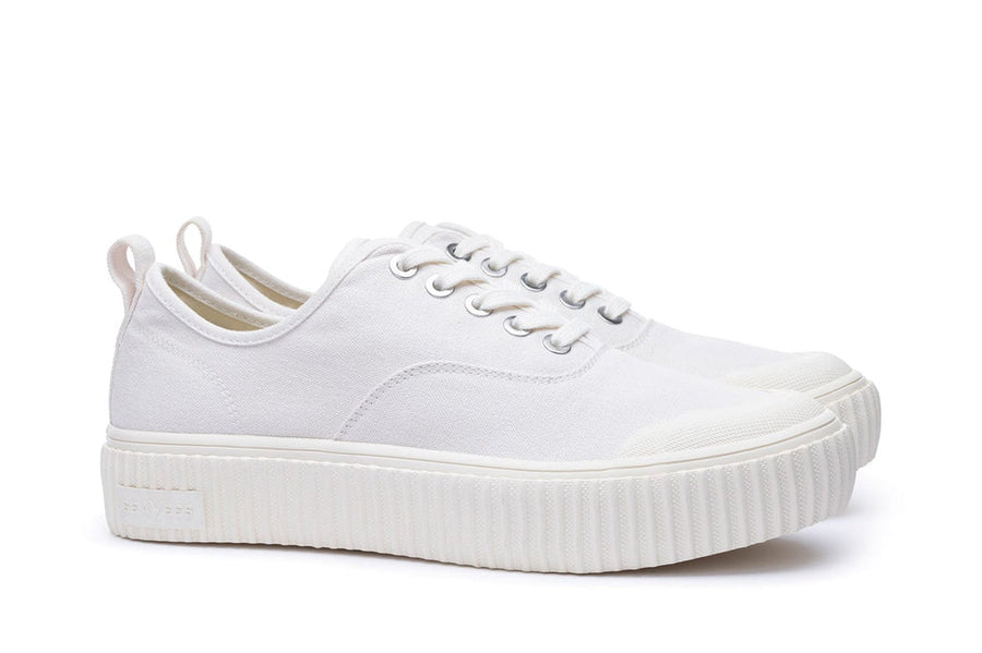 Men's Sato Oxford in Parchment canvas, three-quarter view
