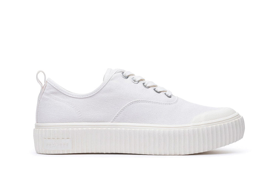 Men's Sato Oxford in Parchment canvas, side view