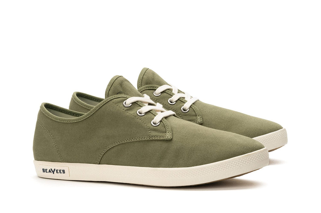 Men's Sixty Six Sneaker in Surplus Green canvas, three-quarter view