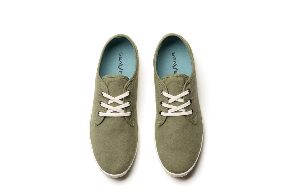 Men's Sixty Six Sneaker in Surplus Green canvas, top view
