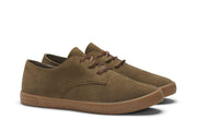 Men's Sun-tans Buck in Dusty Olive suede, three-quarter view