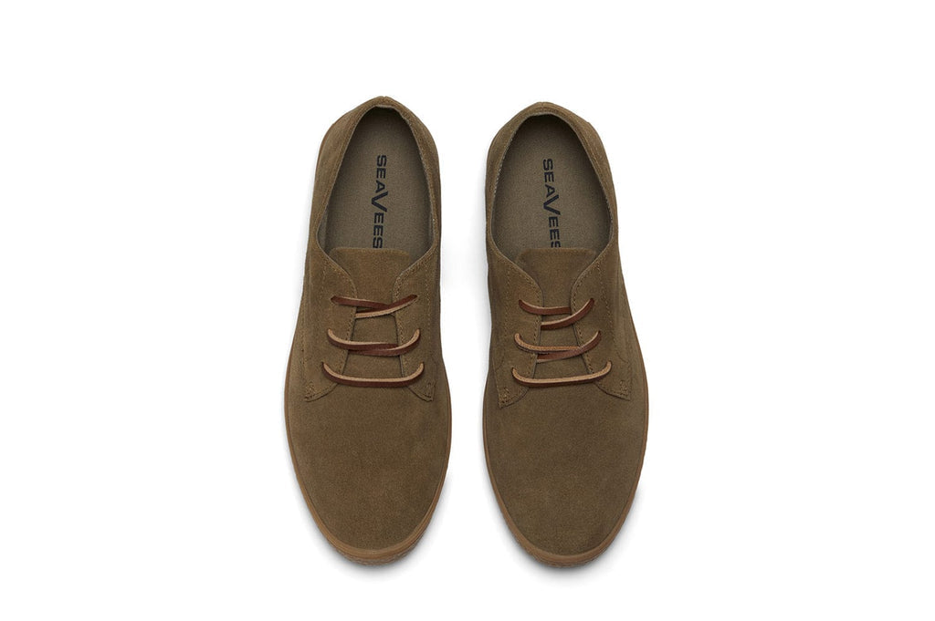 Men's Sun-tans Buck in Dusty Olive suede, top view