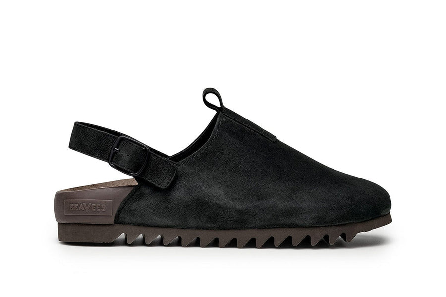 Men's Tahoe Trekker sandal in Black leather, side view