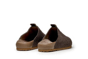 Men's Tiburon Trekker sandal in Espresso suede, heel view