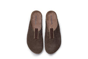 Men's Tiburon Trekker sandal in Espresso suede, top view