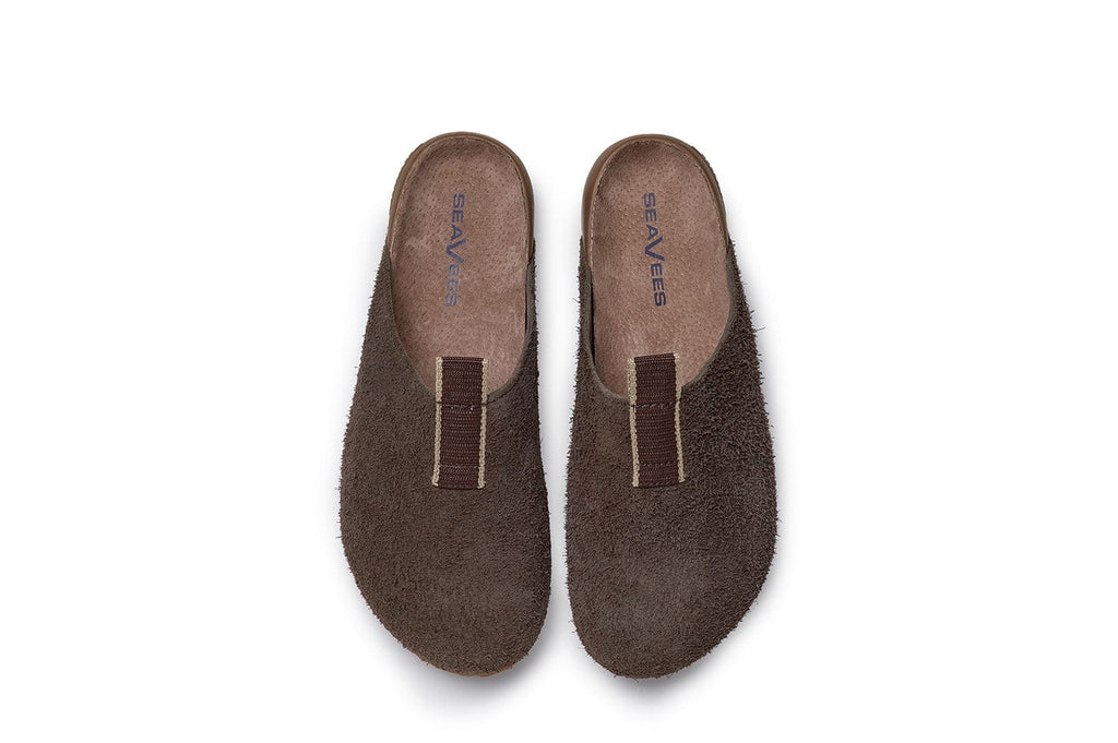 Men's Tiburon Trekker sandal in Espresso suede, top view