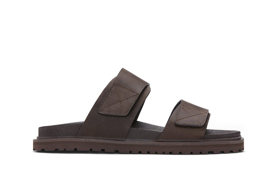 Men's Townsend Slide in Bark leather, side view