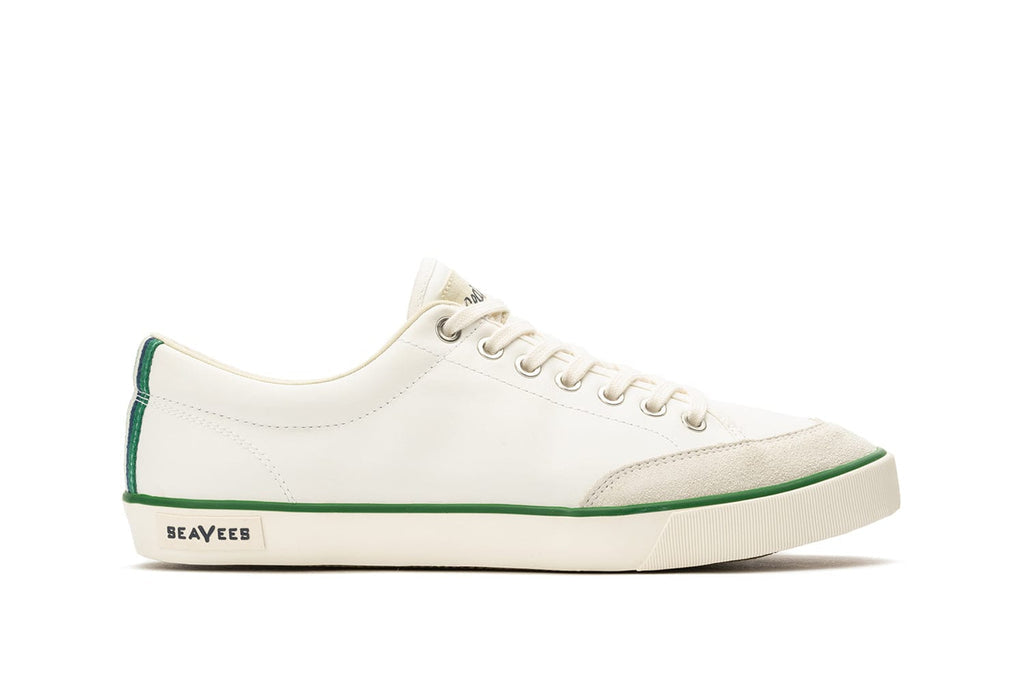 Men's Westwood Sneaker in White leather and suede, side view