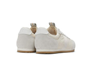 Men's Wilcox Low Profile Trainer sneaker in Cloud nylon and suede, back view