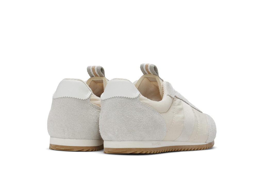 Men's Wilcox Low Profile Trainer sneaker in Cloud nylon and suede, back view