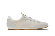 Men's Wilcox Low Profile Trainer sneaker in Cloud nylon and suede, side view