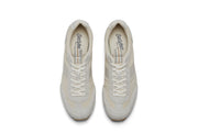 Men's Wilcox Low Profile Trainer sneaker in Cloud nylon and suede, top view