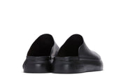 Men's Williams Mule in Black rubber, back view
