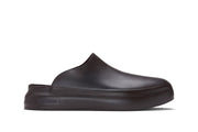 Men's Williams Mule in Dark Chocolate rubber, side view