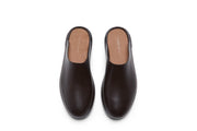 Men's Williams Mule in Dark Chocolate rubber, top view