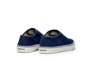 Men's Founders Edition Yacht Shoe in Navy canvas, heel view
