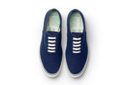 Men's Founders Edition Yacht Shoe in Navy canvas, top view