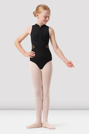 Girls Nyla Zip Front Leotard