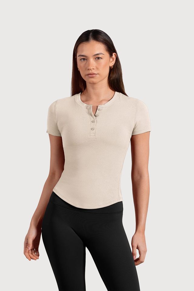 Ladies Active Fitted Short Sleeve Top