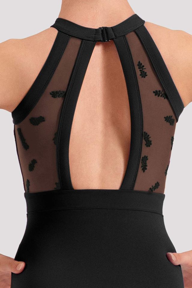 Girls Ella Floral Halterneck Leotard