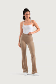 Ladies Apex Velvet Flared Legging