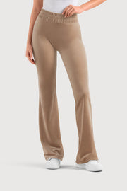 Ladies Apex Velvet Flared Legging