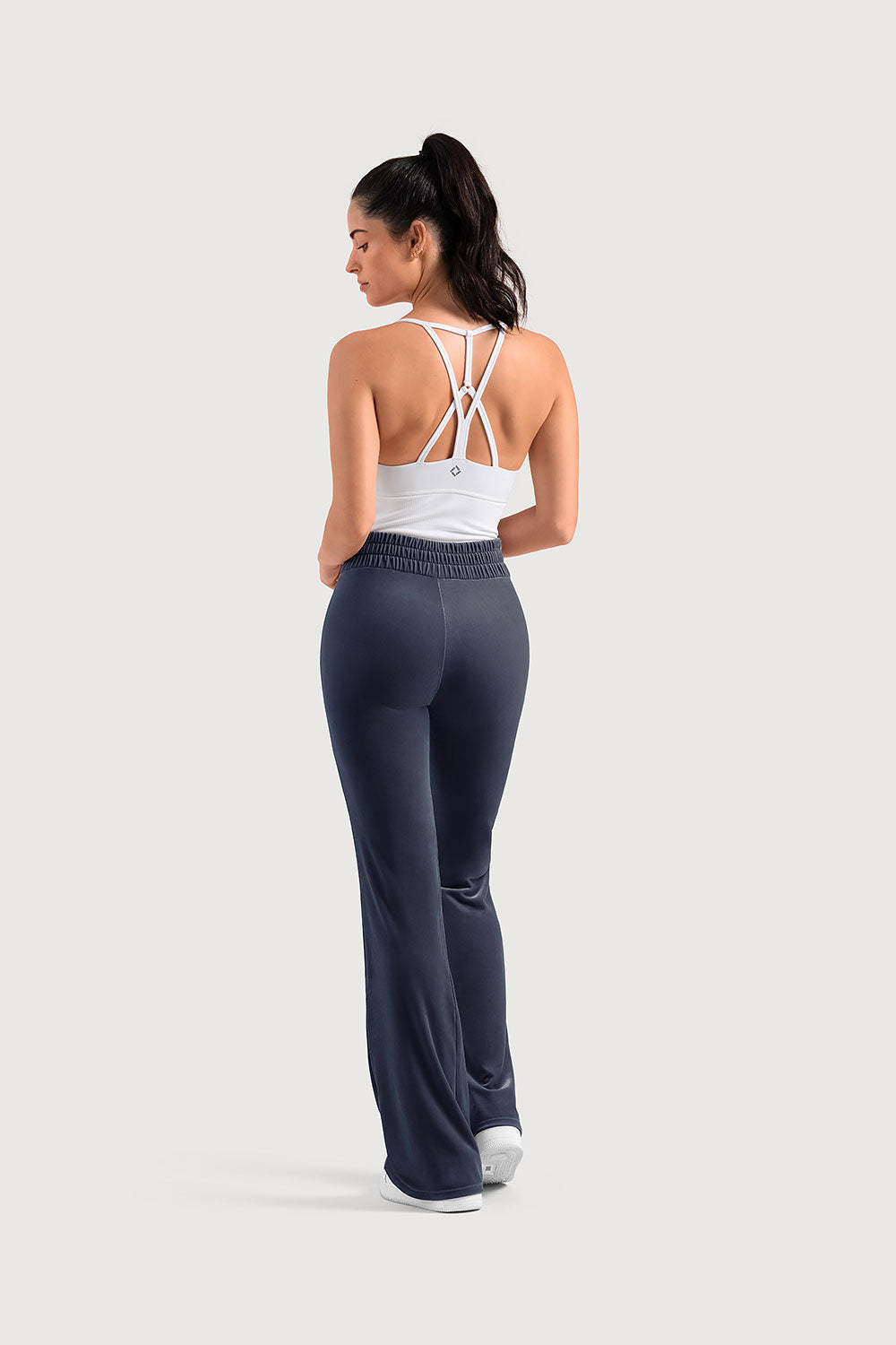 Ladies Apex Velvet Flared Legging