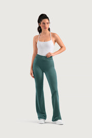 Ladies Apex Velvet Flared Legging