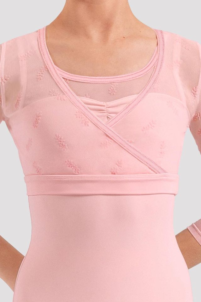 Girls Lucy Floral 3/4 Sleeve Wrap Top