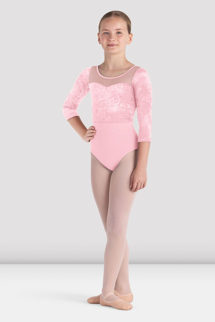Girls Layla 3/4 Sleeve Leotard